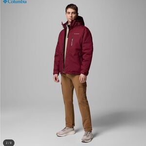 Columbia Men's Burgundy Omni-heat Infinity Insulated Jacket M